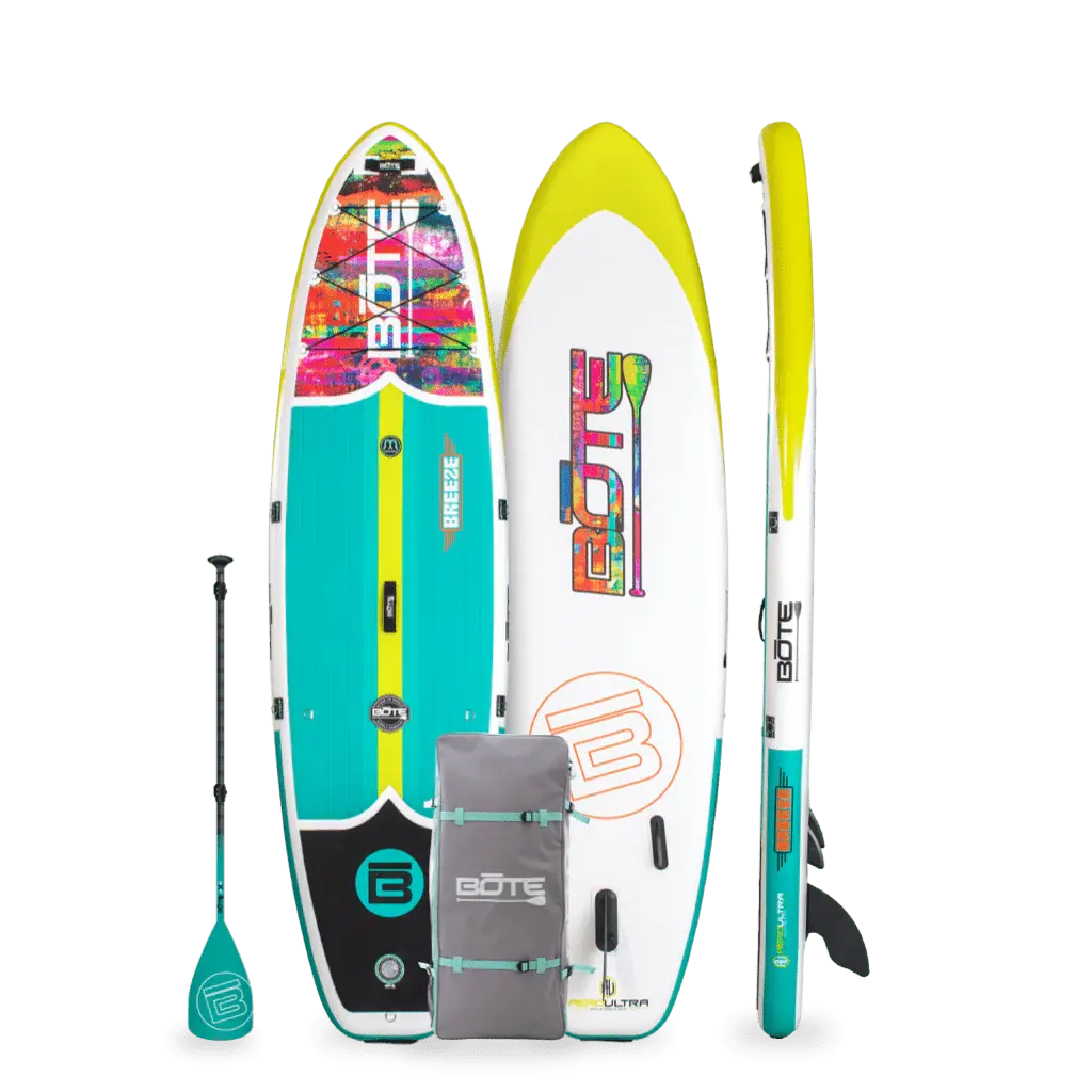 Breeze Aero 10′8″ Inflatable Paddle Board Package 1