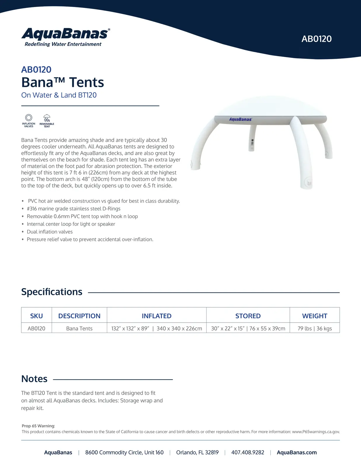 Bana Tent BT-120 Line 2