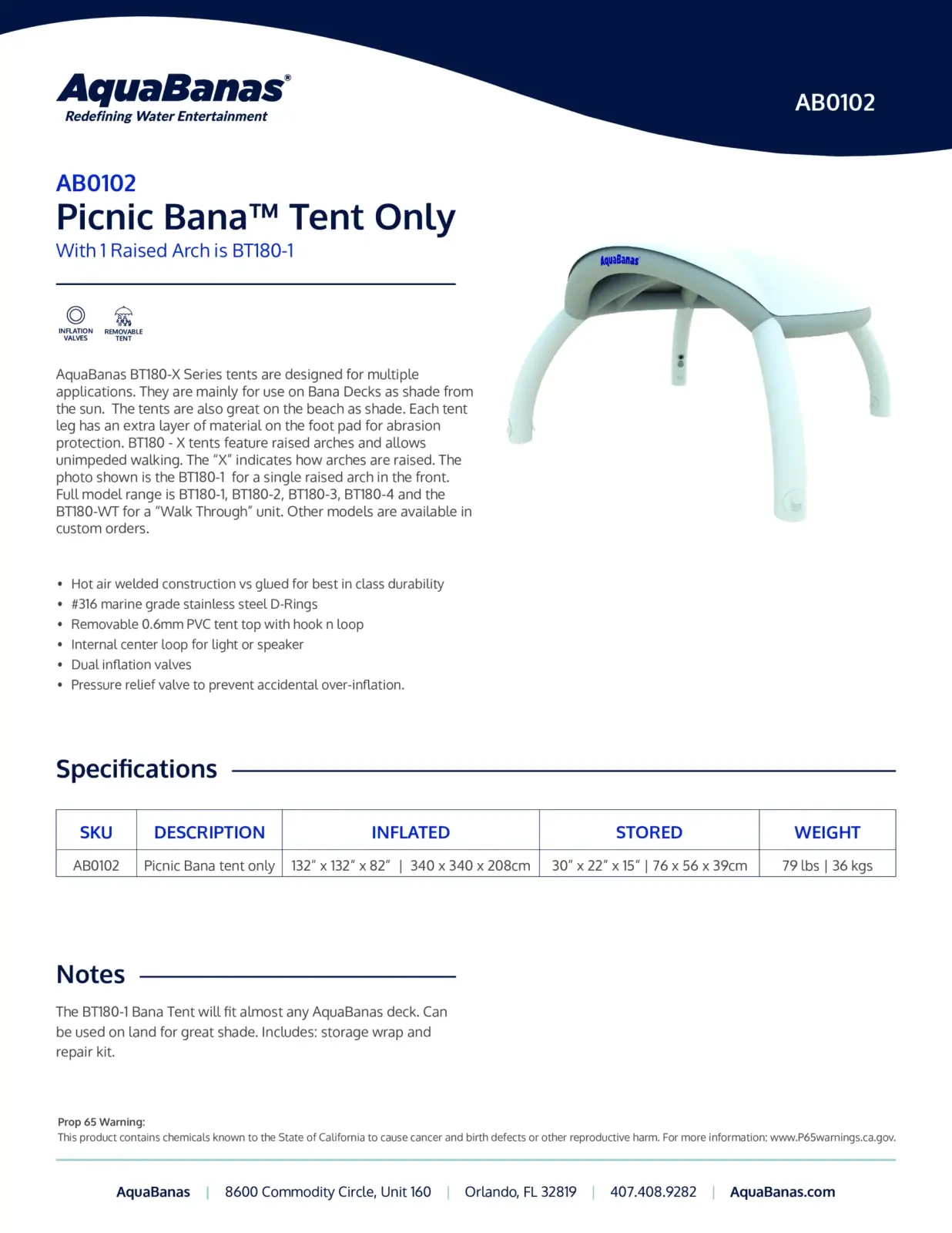 Bana Tent BT-180 Line 2