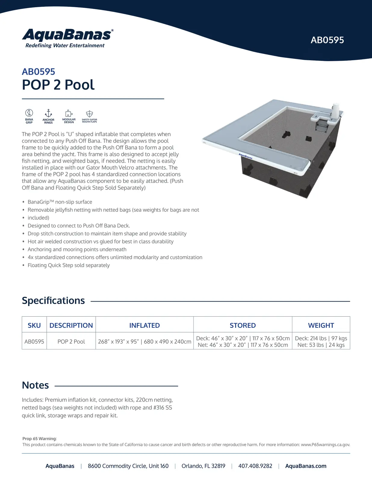 POP 2 Floating Pool (2-Piece) 3