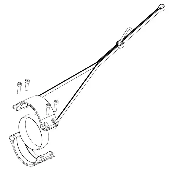 FLYDIVE TSR TETHER STRAIN RELIEF ASSEMBLY